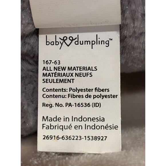 Baby Dumpling Wind-up Whale & Elephant Plush Musical Lovey Toys Stuffed Animal - Picture 8 of 12